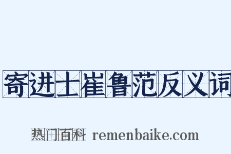 寄进士崔鲁范反义词是什么意思的图片